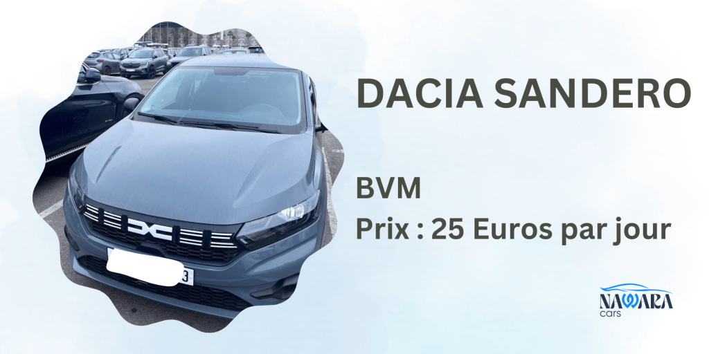 Dacia Sandero location de voiture Agadir